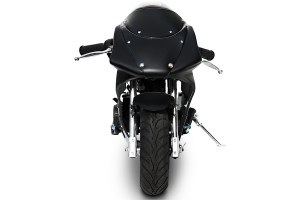 Мини мотоцикл KXD PB 008 50сс 2т R6.5 черный спереди