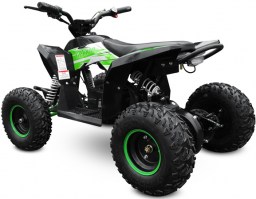 Электроквадроцикл MOTAX GEKKON 1300W черный+зеленый сзади слева