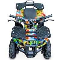 Детский квадроцикл MOTAX ATV Mini Grizlik 50сс ручной стартер спереди