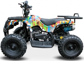 Детский квадроцикл MOTAX ATV Mini Grizlik 50сс ручной стартер слева