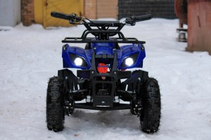 MOTAX ATV Mini Grizlik X-16 1000W синий спереди на улице