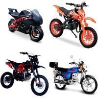 Мотоциклы: минимото, миникроссы, детские питбайки, мопеды