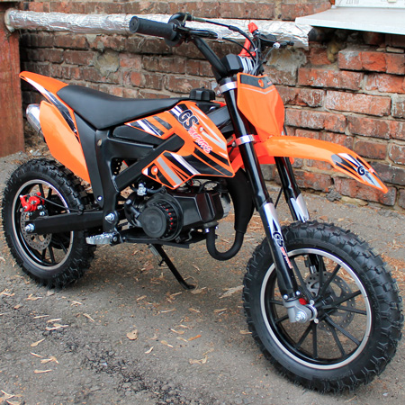 Детский кроссовый мотоцикл GS Motors S5 цвет оранжевый