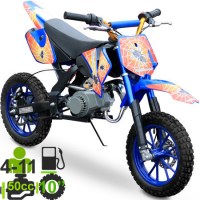 Детский кроссовый мотоцикл LMDB-049H 50cc 2т R10