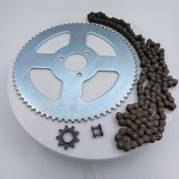 Стандартный комплект цепь и звезды для детского электрического квадроцикла 25H 144L + 25H 9T + 25H 72T 29 мм