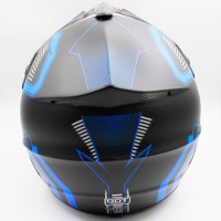 Детский шлем для мотоцикла AHP Matte black размер S сзади