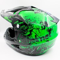 Шлем мотоциклетный детский AHP Racing green размер S