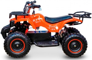Детский электроквадроцикл ATV Classic E 800W NEW оранжевый слева