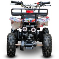Детский квадроцикл ATV Classic mini 50 2т красный граффити сзади