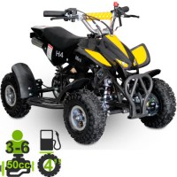 Детский квадроцикл ATV H4 mini черный+желтый