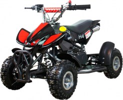 Детский квадроцикл ATV H4 mini 50 2т черный+красный 3/4