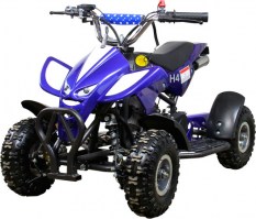 Детский квадроцикл ATV H4 mini 50 2т синий+белый 3/4 1