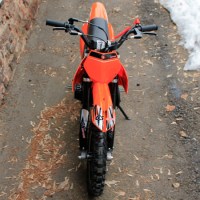 Детский кроссовый мотоцикл GS Motors S5 цвет оранжевый фото спереди
