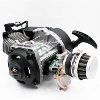 Двигатель для минибайка / минимото 49 см3 2т с ручным стартером сзади 3/4