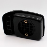 Фильтр воздушный для детского квадроцикла 49сс 2т с улучшенной защитой от воды и грязи прямоугольный черный спереди 3/4