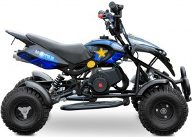 Детский квадроцикл Motax ATV H4 mini 50cc 2т R4 черный+синий справа