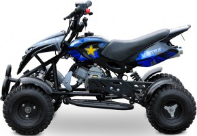 Детский квадроцикл Motax ATV H4 mini 50cc 2т R4 черный+синий слева
