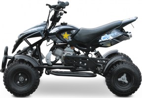 Детский квадроцикл Motax ATV H4 mini 50 2т черный+серый слева