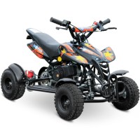 Детский квадроцикл Motax ATV H4 mini 50 2т черный+оранжевый 3/4