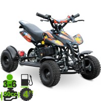 Детский квадроцикл Motax ATV H4 mini 50 2т черный+оранжевый
