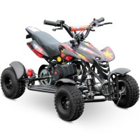 Детский квадроцикл Motax ATV H4 mini 50 2т черный+красный 3/4