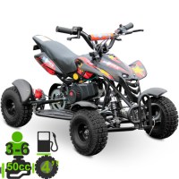Детский квадроцикл Motax ATV H4 mini 50 2т черный+красный