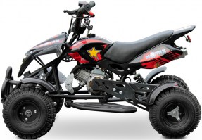 Детский квадроцикл Motax ATV H4 mini 50 2т черный+красный слева