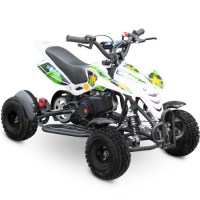 Детский квадроцикл Motax ATV H4 mini белый+зеленый 3/4