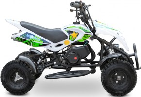 Детский квадроцикл Motax ATV H4 mini белый+зеленый справа