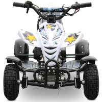 Детский квадроцикл Motax ATV H4 mini 2т белый+серый спереди
