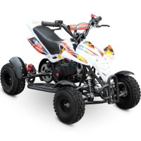 Детский квадроцикл Motax ATV H4 mini белый+оранжевый 3/4