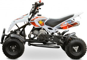 Детский квадроцикл Motax ATV H4 mini белый+оранжевый слева