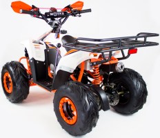 Квадроцикл MOTAX ATV MIKRO 110 белый + оранжевый сзади слева