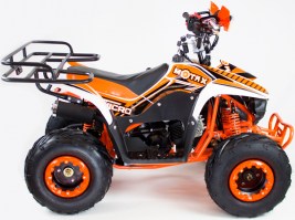 Квадроцикл MOTAX ATV MIKRO 110 белый + оранжевый справа
