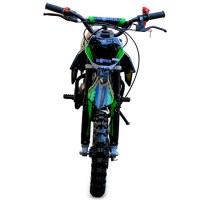 Детский мотоцикл MOTAX 50cc 2т R10 электростартер черный+зеленый спереди