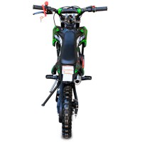 Детский мотоцикл MOTAX 50cc 2т R10 электростартер черный+зеленый сзади