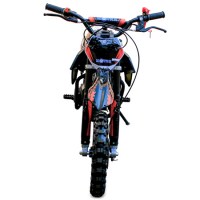 Детский мотоцикл MOTAX 50cc 2т R10 электростартер черный+красный спереди