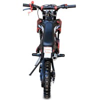 Детский мотоцикл MOTAX 50cc 2т R10 электростартер черный+красный сзади