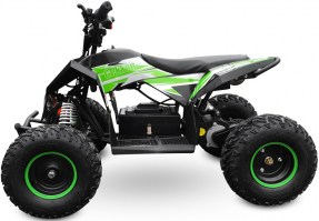 Электроквадроцикл MOTAX GEKKON 1300W черный+зеленый слева