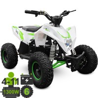 Электроквадроцикл MOTAX GEKKON 1300W белый+зеленый