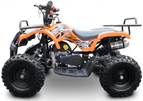 MOTAX ATV Mini Grizlik 50  2т ручной стартер оранжевый слева