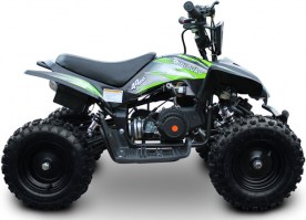 Детский квадроцикл Motax ATV X-15 черный+зеленый справа
