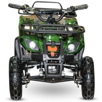 Электроквадроцикл MOTAX ATV Mini Grizlik X-16 1000W зеленый камуфляж спереди