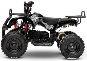 Детский электроквадроцикл MOTAX ATV Mini Grizlik Х-16 1000W черный слева