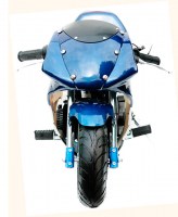 Детский мотоцикл на бензине Nitro Pocketbike PS77 Cool 50сс 2т R6.5 спереди