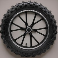 Колесо кросс в сборе переднее 2.50-10 литой обод для детского питбайка сзади