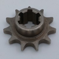 Ведущая звезда редуктора 11T T8F миникросса, детского бензинового квадроцикла сбоку