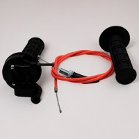 Ручка газа (с тросом и левой грипсой) 49-125сс с плавным ограничителем скорости