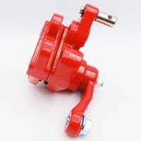 Тормозной суппорт задний детского квадроцикла MOTAX ATV H4 mini нового образца 49 куб 2Т слева сверху