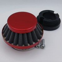 Воздушный фильтр нулевого сопротивления для детского квадроцикла с патрубком 49сс 2т красный 150°